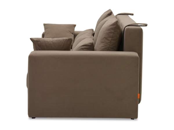 Прямой диван Майами бежевый велюр Уцененный