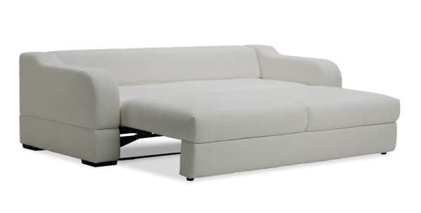 Прямой диван Фоджа белый букле