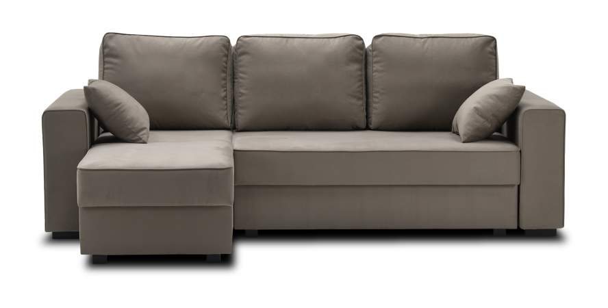 Диван трансформер Астон Светло-коричневый велюр Уцененный