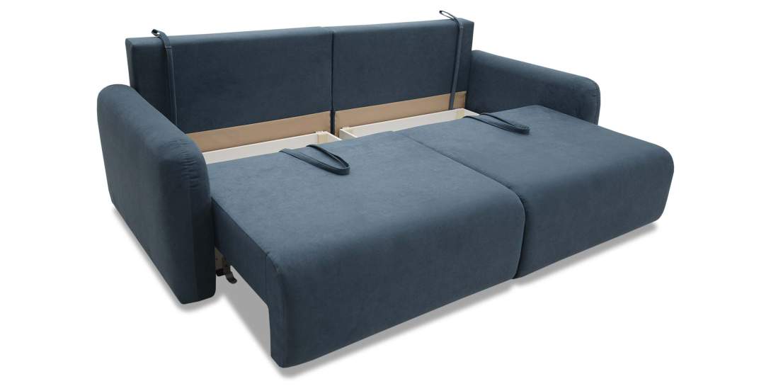 Прямой диван Волда Индиго велюр