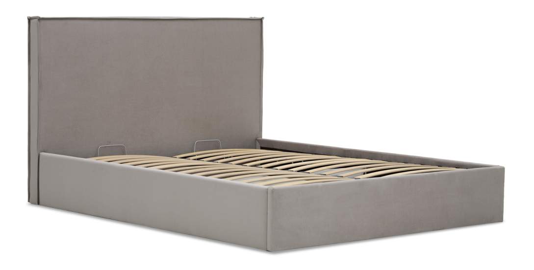 Двуспальная кровать Лутон 140 бежевый велюр