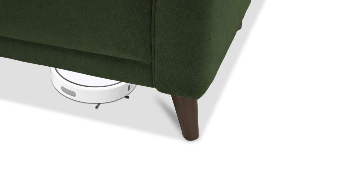 Прямой диван Авилла травяной велюр