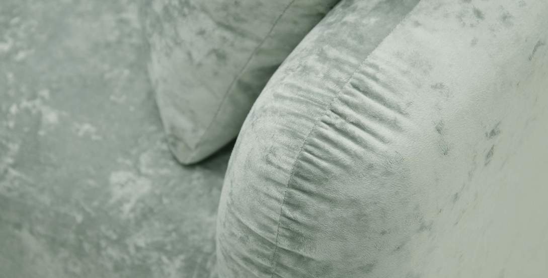 Прямой диван Волда Жемчужно-мятный велюр