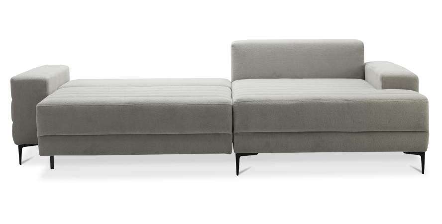 Угловой диван правый Белес Молочный велюр Уцененный