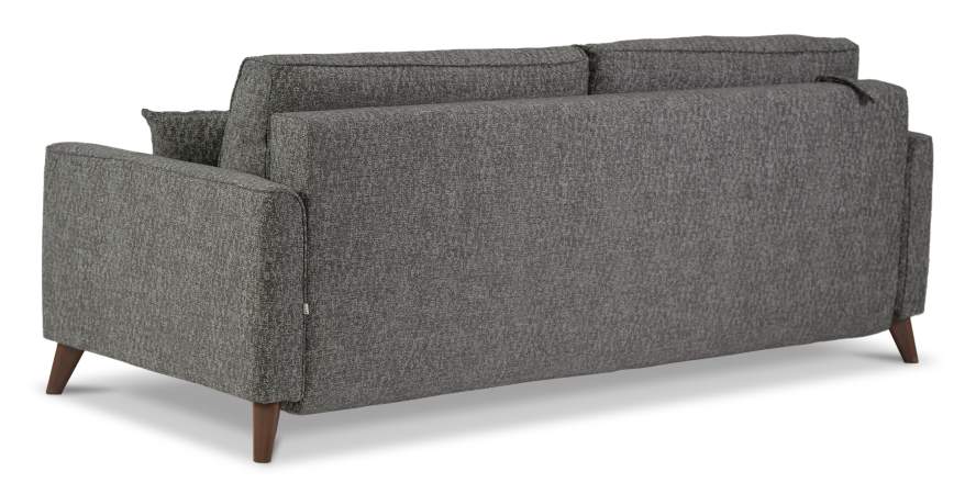 Прямой диван Авилла коричневая рогожка меланж Прямой диван Авилла коричневая рогожка меланж