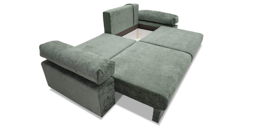 Прямой диван Тайлин Зеленый шенилл