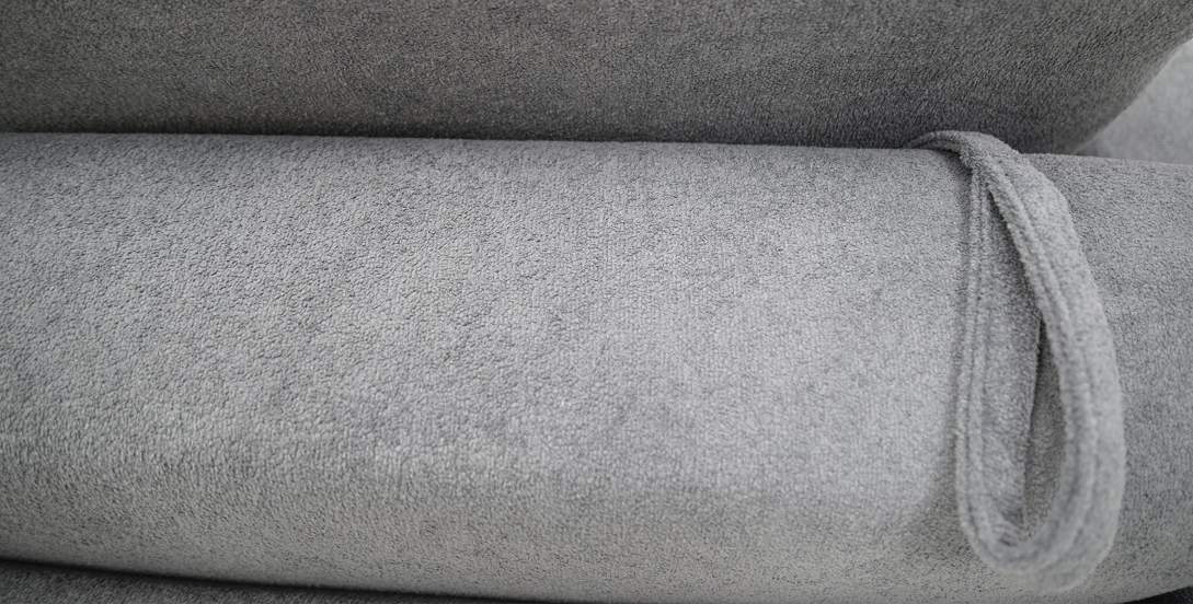 Угловой диван Мекс Графитовый букле