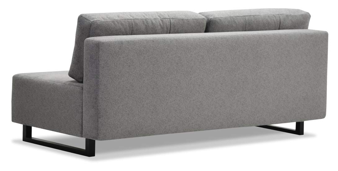 Прямой диван Морма Серебристый велюр