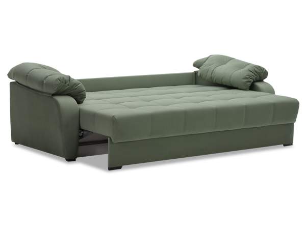 Прямой диван Вестон светло-зеленый велюр