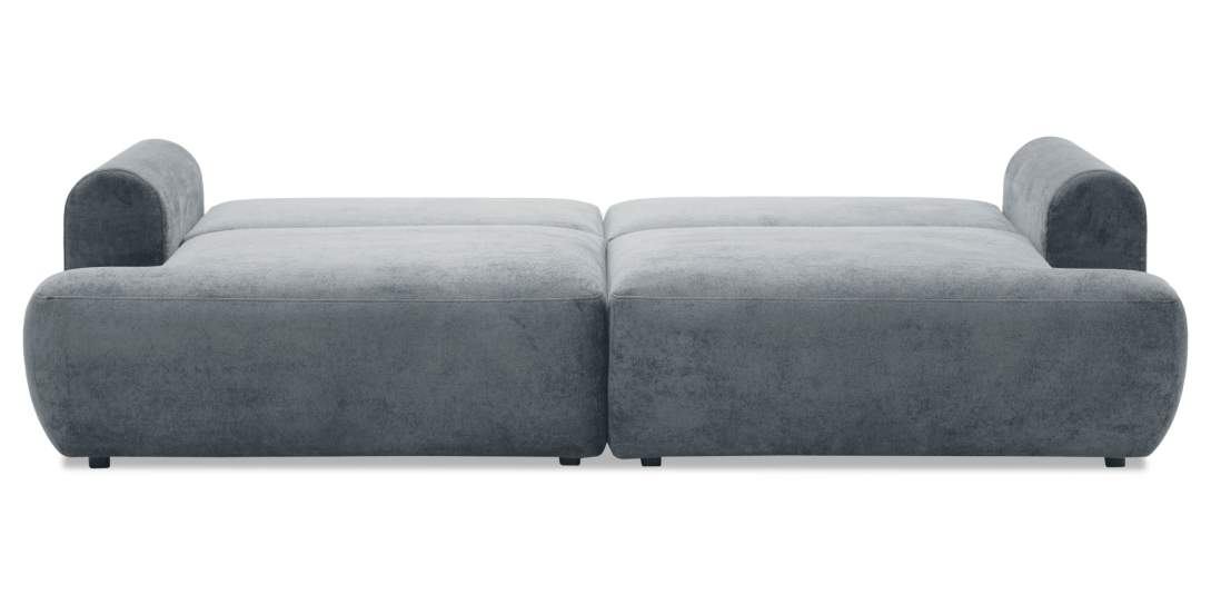 Прямой диван Кьянти Серо-голубой велюр 