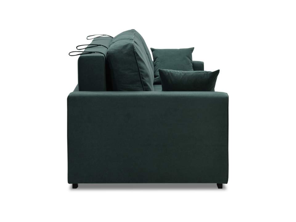 Диван трансформер Астон MAX изумрудный велюр