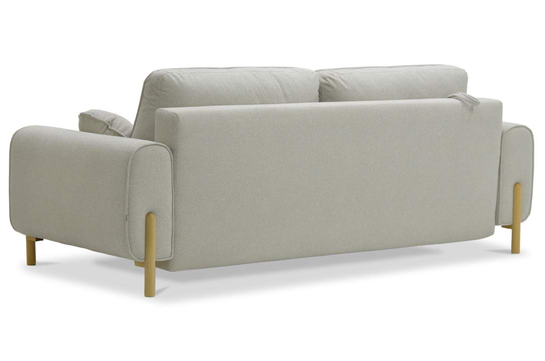 Прямой диван Тельда айвори велюр