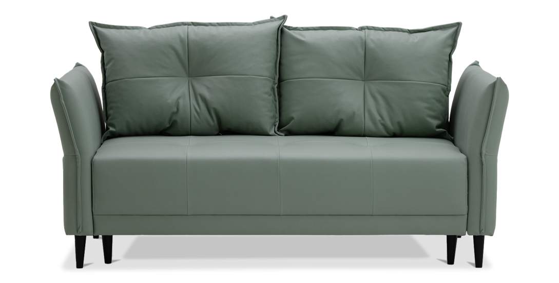 Прямой мини диван Лома 140 мятная искусственная кожа