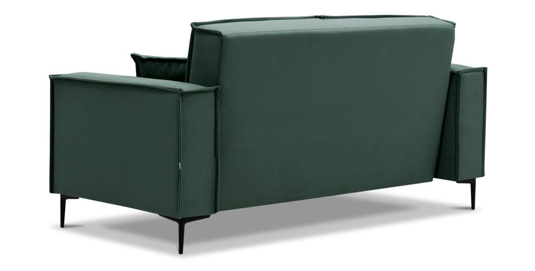 Прямой мини диван Авиньон изумрудный велюр