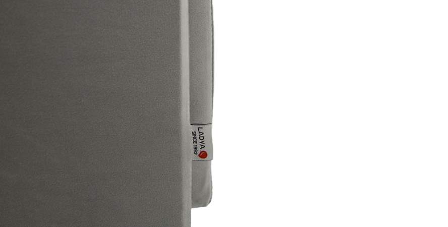 Угловая кушетка левая Иби Дымчатый серый велюр