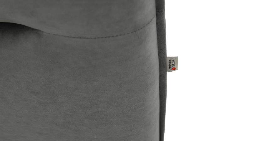 Угловой диван Палермо серый велюр