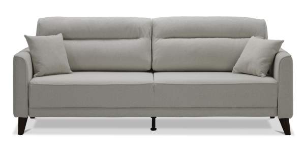 Прямой диван Авилла серый велюр Уцененный