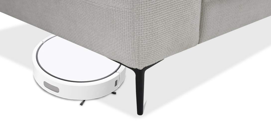 Прямой диван Белес Жемчужный  шенилл