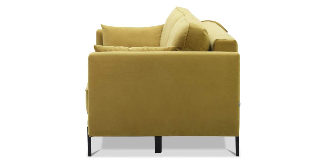 Прямой диван Энгри Горчичный велюр