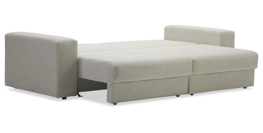 Прямой диван Рица Молочный кремовый велюр 