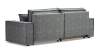 Угловой диван Фабио темно-серый велюр