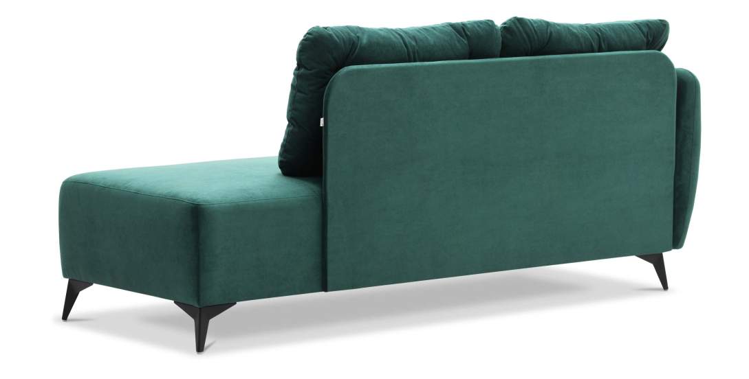Угловая кушетка Тиволи 190 Изумрудный велюр