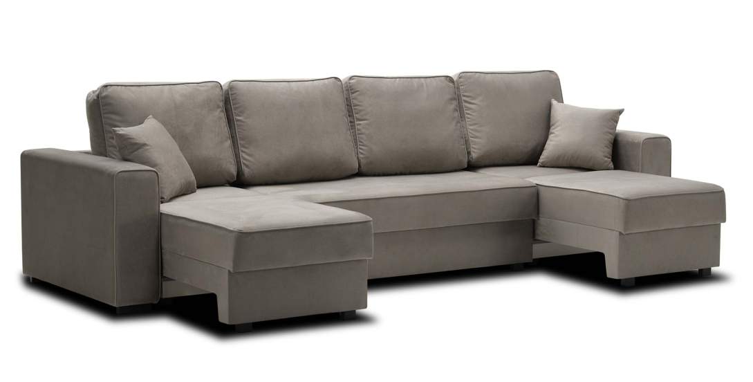 Диван трансформер Астон MAX Светло-коричневый велюр