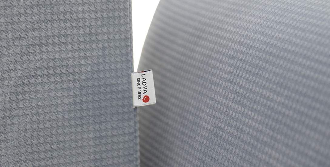 Прямой мини диван Лома 120 серо-синий велюр 