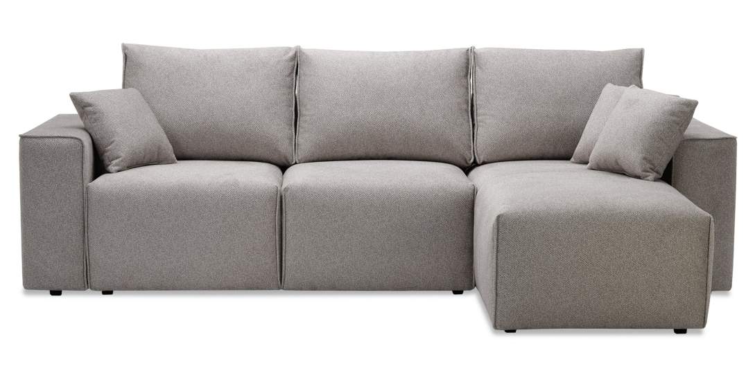 Угловой диван Матье Грейж велюр 