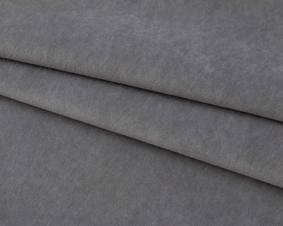 Прямой мини диван Палермо серый велюр