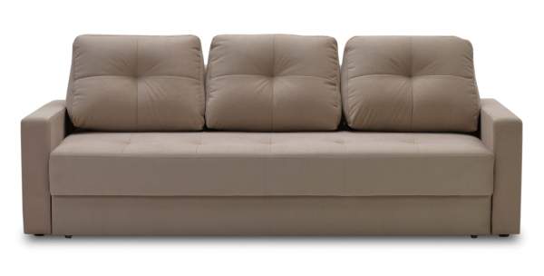 Прямой диван Сити коричневый велюр 