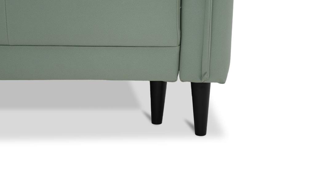 Прямой мини диван Лома 120 мятная искусственная кожа