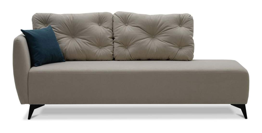 Угловая кушетка Тиволи 190 Айвори велюр 