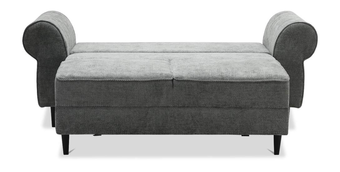 Прямой мини диван Гизела 140 Серый шенилл 