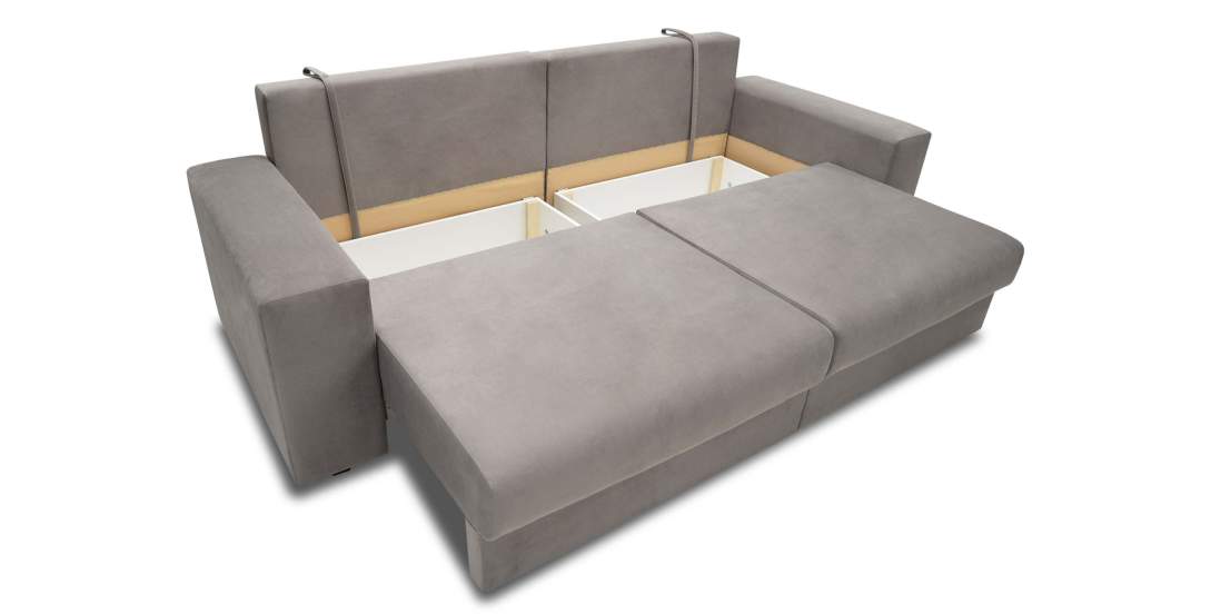 Прямой диван Майами Бежевый велюр 