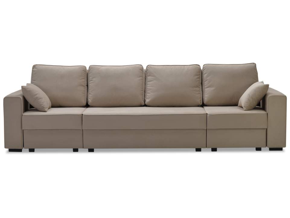 Диван трансформер Астон MAX бежевый велюр