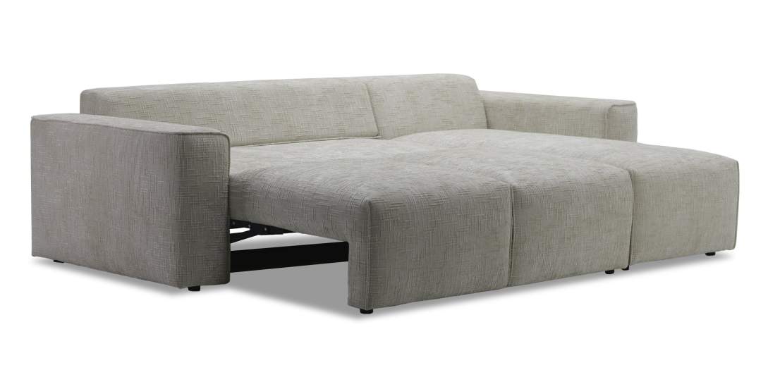 Угловой диван Матье бежевый шенилл Уцененный