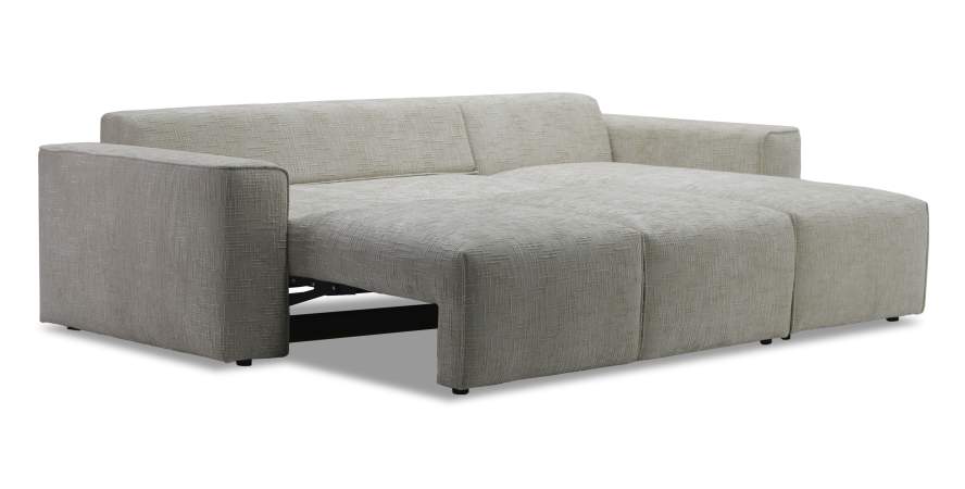 Угловой диван Матье бежевый шенилл Уцененный