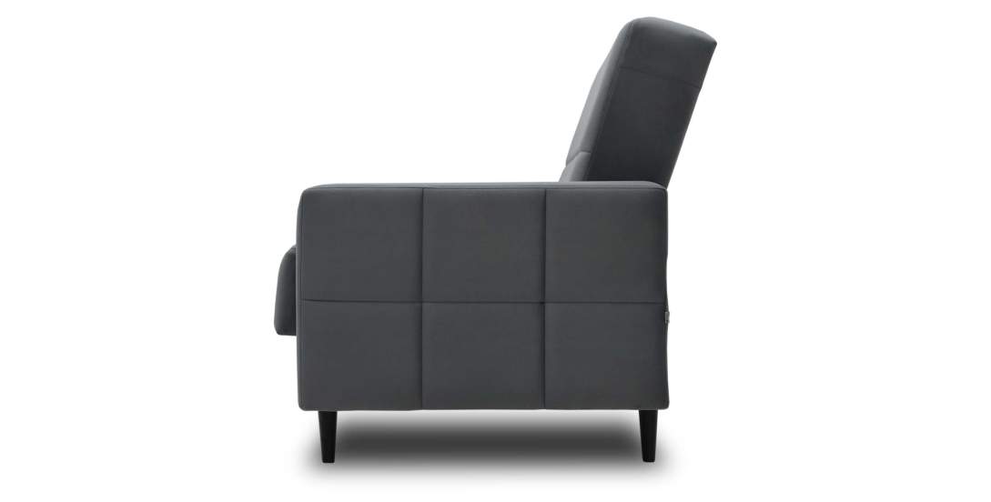 Прямой диван Виконт графитовый велюр Уцененный