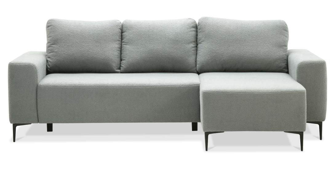 Угловой диван Вебер Серебристый букле Уцененный