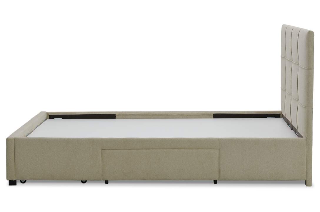 Двуспальная кровать Борба 180 кремовый шенилл