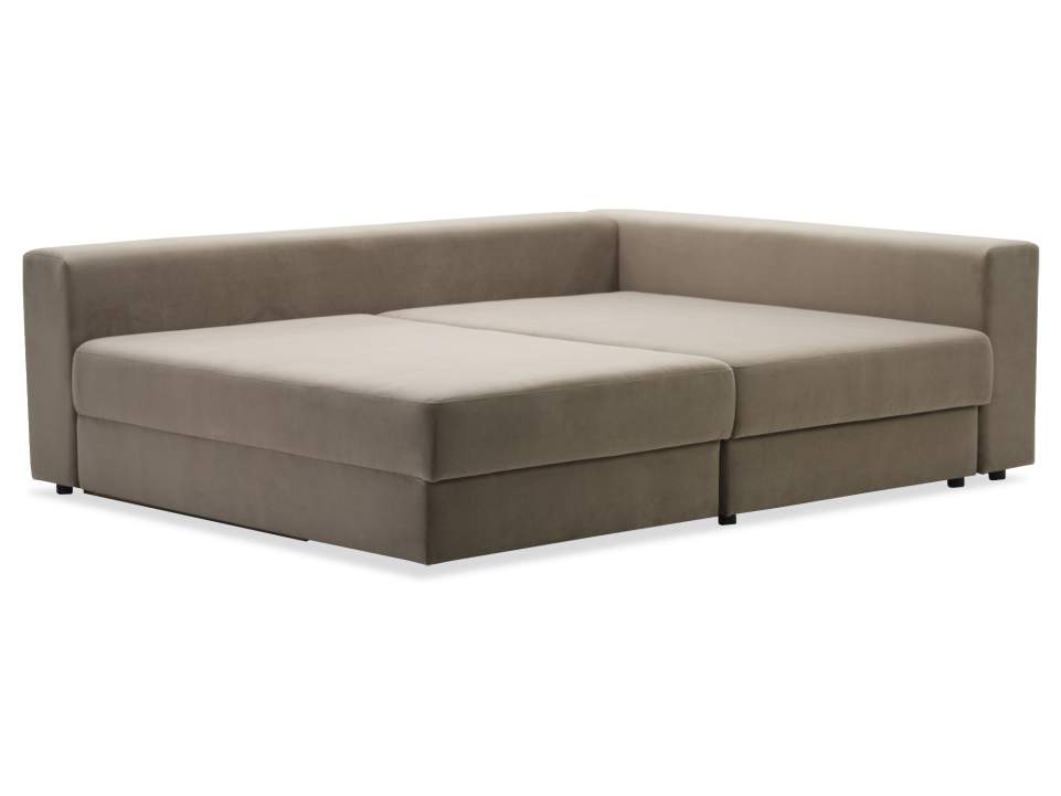 Диван трансформер Лацио песочный велюр Уцененный