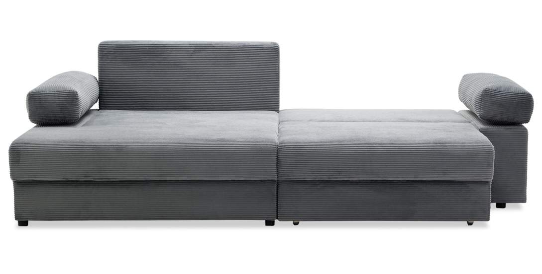 Угловой диван левый Тайлин Cтальной велюр