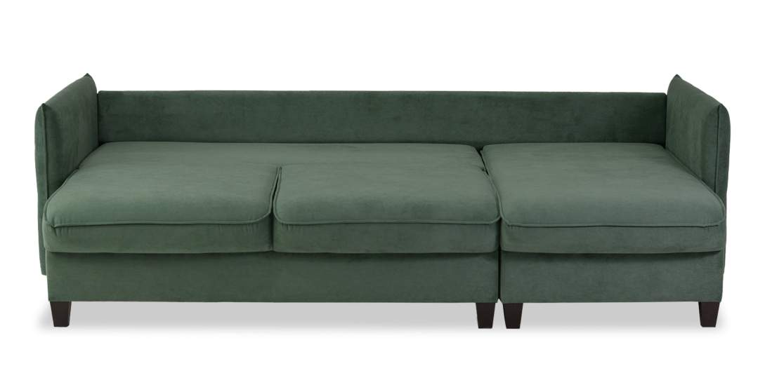 Угловой диван Палермо оливковый велюр