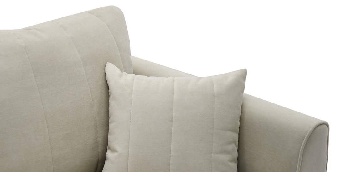 Прямой мини диван Калано 140 Айвори велюр