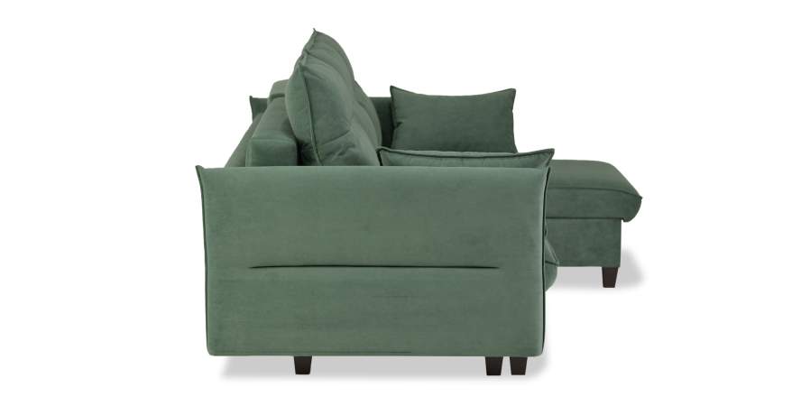 Угловой диван Палермо оливковый велюр