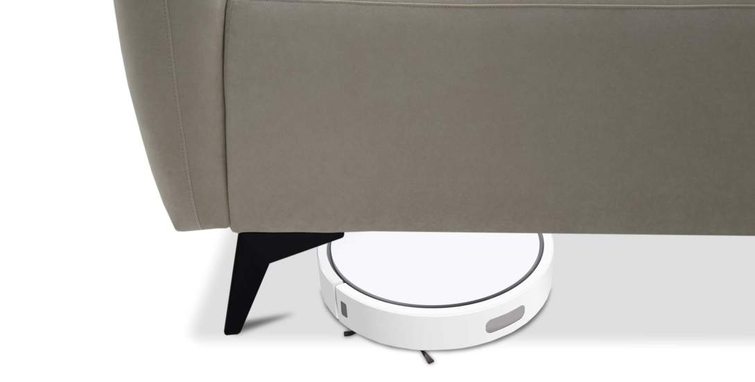 Угловая кушетка Тиволи 120 Айвори велюр 