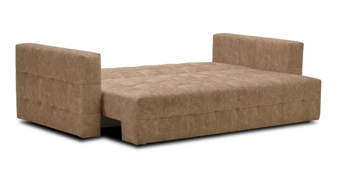 Прямой диван Энзо песочный велюр