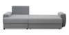 Угловой диван левый Коста светло-cерый велюр