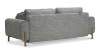 Прямой диван Тельда серый шенилл